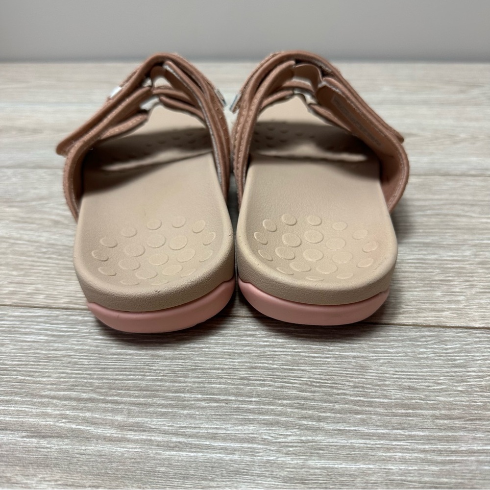 Vionic Sarah Macaroon Pink Hook & Loop Strap Casual Comfort Slide Sandal Sz 7.5 - Picture 5 of 10